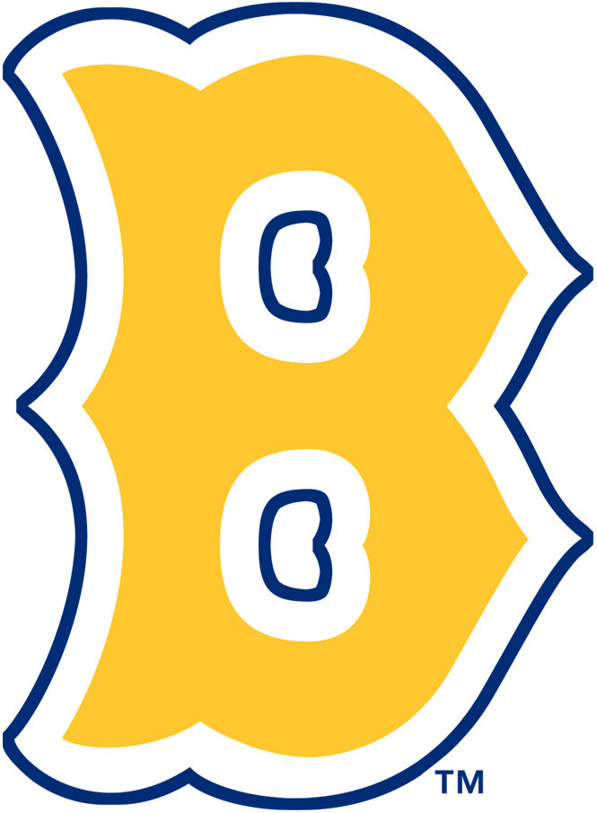 Old MLB Logo - Boston Bees Primary Logo (1936) - An old fashioned 'B' in yellow ...