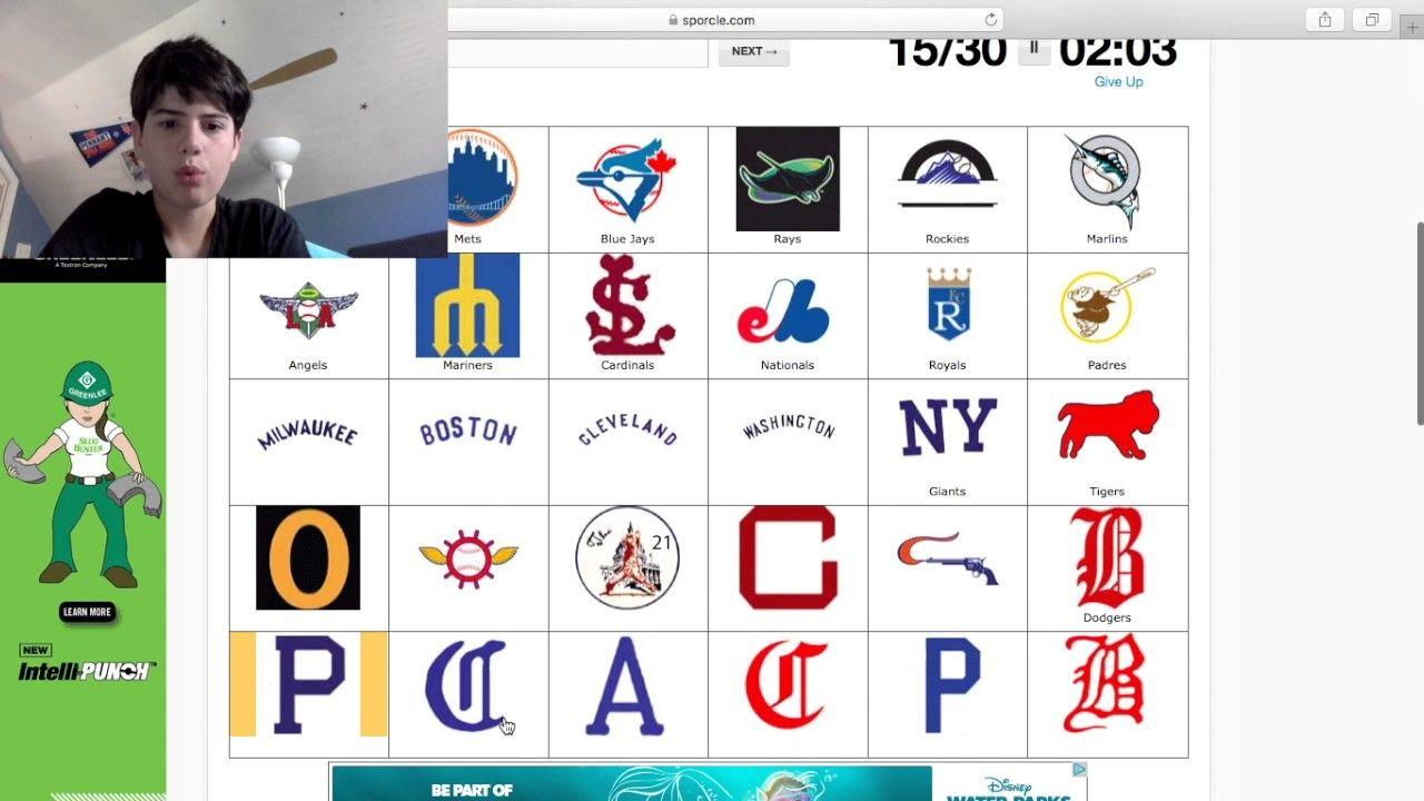 Old MLB Logo - Sporcle Episode 2 [Old MLB logos] - YouTube