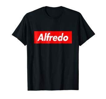 Alfredo Name Logo - Alfredo Box First Name Logo T Shirt: Clothing