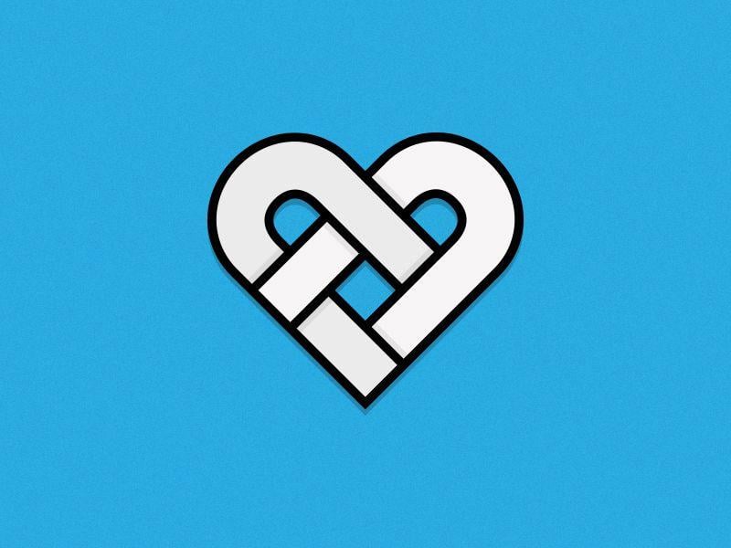 Double AA Logo - Heart Logo by Chris Bannister | Dribbble | Dribbble