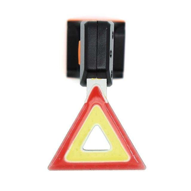 6 of Red Triangles Logo - WasaFire Bike Tail Light 6 Modes Triangle Shape Red Yellow Lights ...