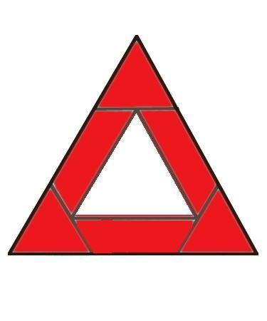 6 of Red Triangles Logo - Solomon's Seal