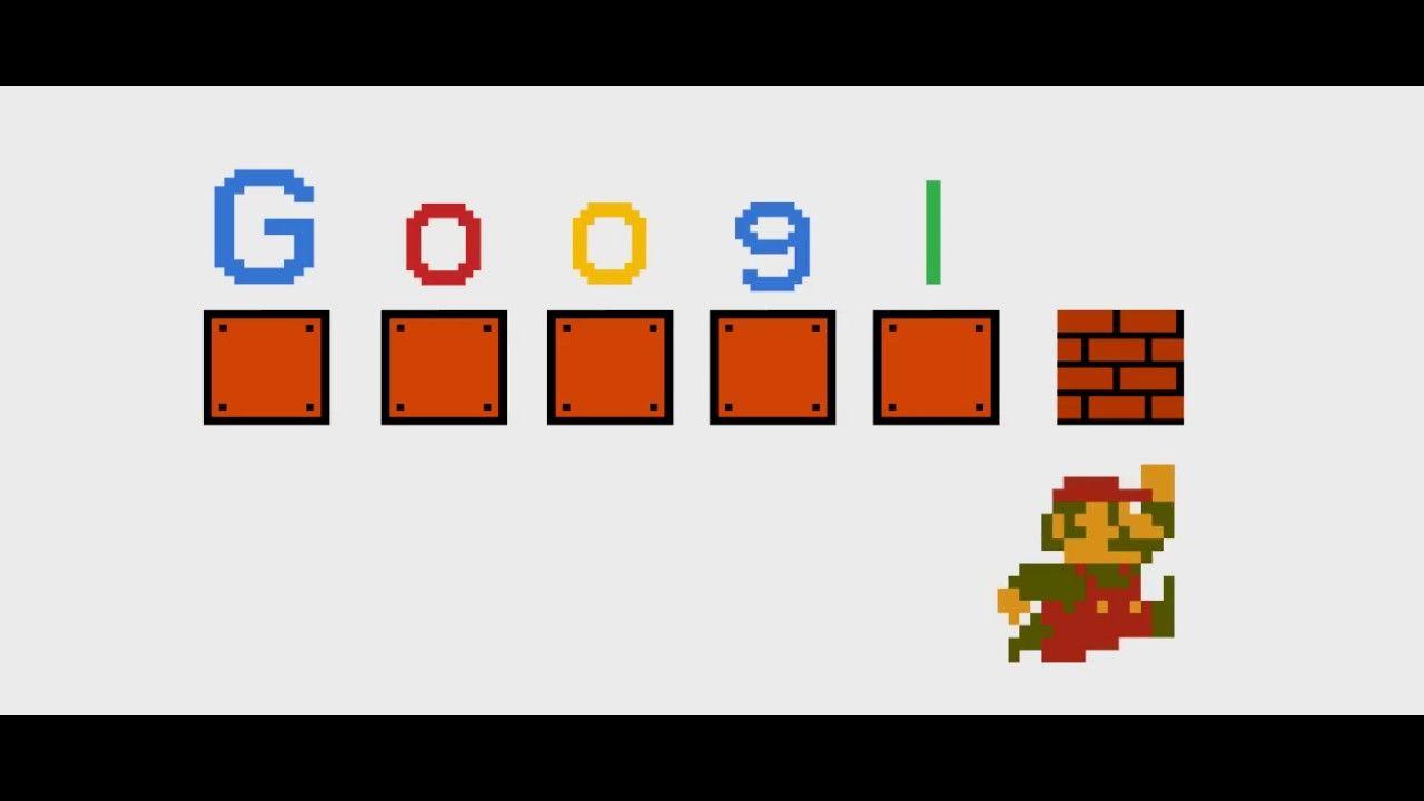 Super Mario Google Logo - Super Mario Google Doodle Loop - YouTube
