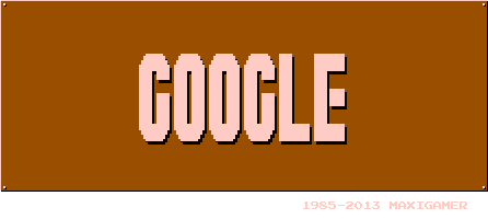 Super Mario Google Logo - Super Mario Bros. 8 Bit Google Logo