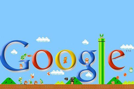 Super Mario Google Logo - Geeky Fan-Made Video Game Google Logos - TechEBlog