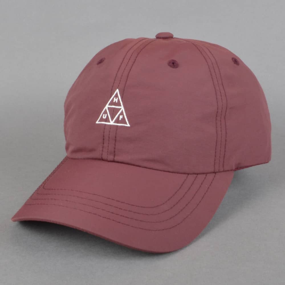 6 of Red Triangles Logo - HUF Triple Triangle Curved Visor 6 Panel Cap - Nautical Red - SKATE ...