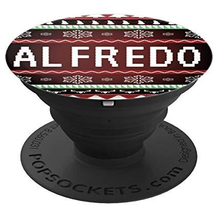 Alfredo Name Logo - ALFREDO Name Holiday Gift Christmas Ugly Pop Socket