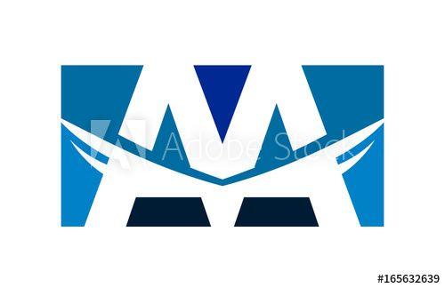 Double AA Logo - AA Double Square Swoosh Mirror Letter Logo - Buy this stock vector ...