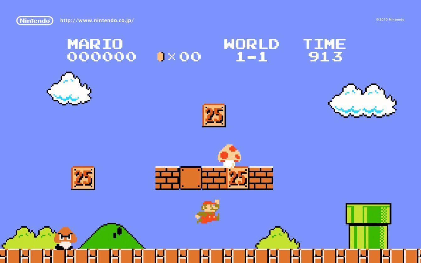 Super Mario Google Logo - Google Celebrates Super Mario Bros.' 30th Anniversary With a Special