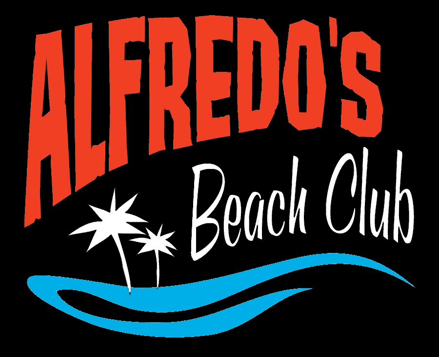Alfredo Name Logo - Alfredo's Beach Club. Beachfront Weddings, Private and Corporate