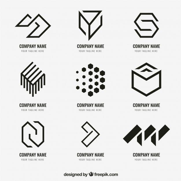 Modern Geometric Logo - Geometric logo collection Vector | Free Download
