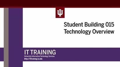 IU Bloomington Logo - IU Bloomington - Student Building 015 Technology Overview - Indiana ...