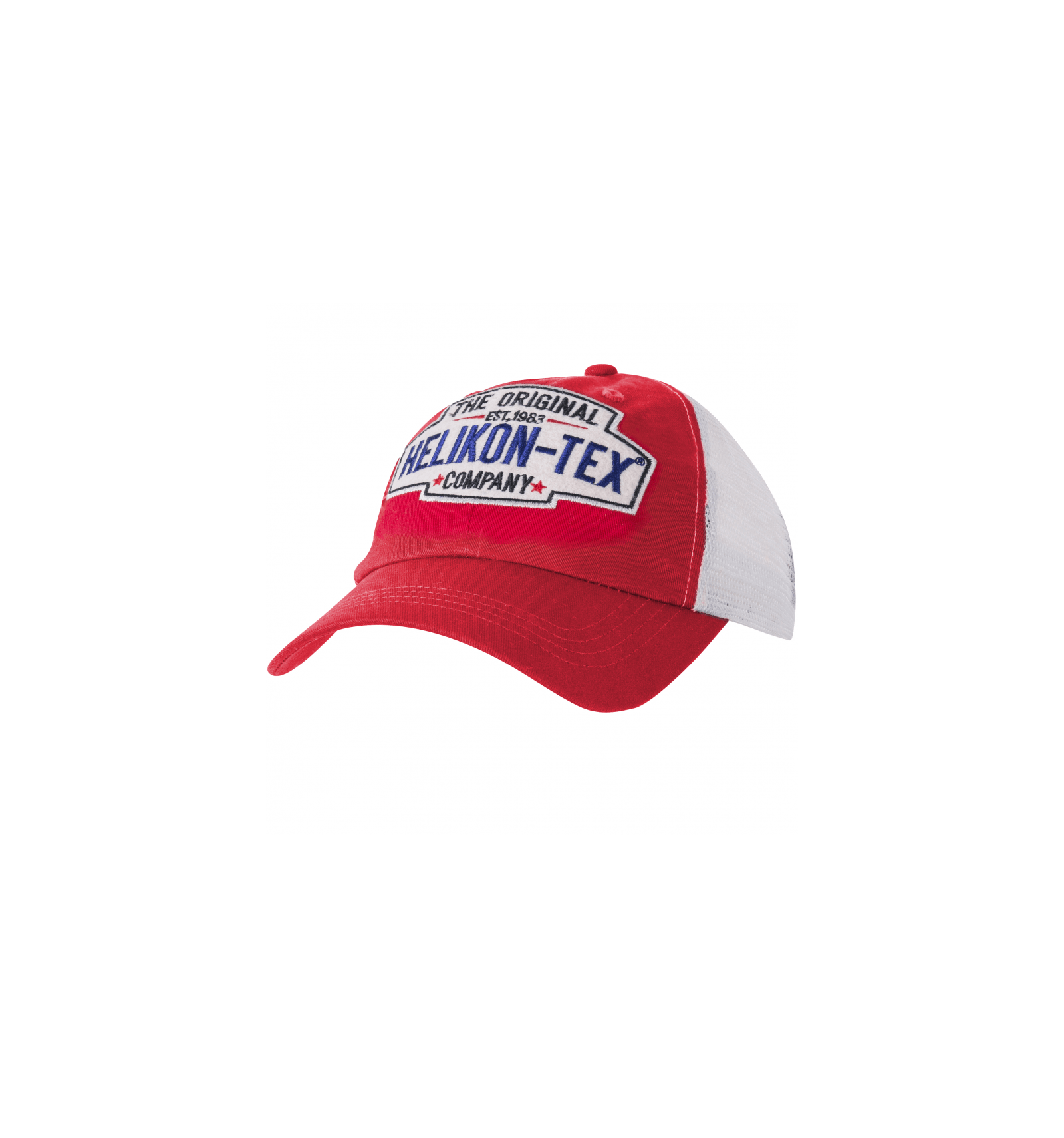 Combat Baseball Logo - Helikon-Tex® Trucker Logo Cap - Cotton Twill - Red - Combat-Wear