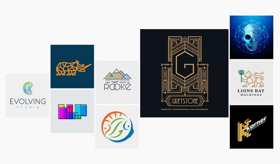 Modern Geometric Logo - geometric logos that measure up