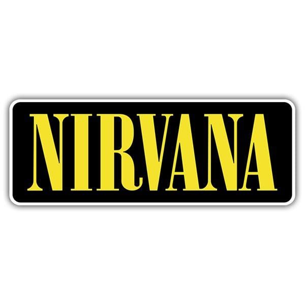 Nirvanna Logo - Sticker Nirvana Logo | MuralDecal.com