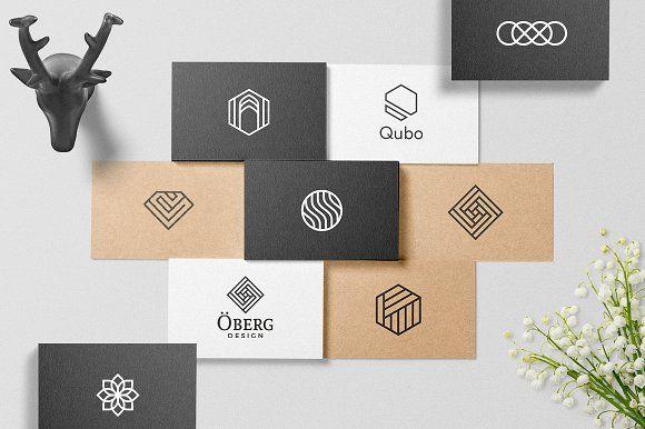 Modern Geometric Logo - Geometric Logos 02 Logo Templates Creative Market