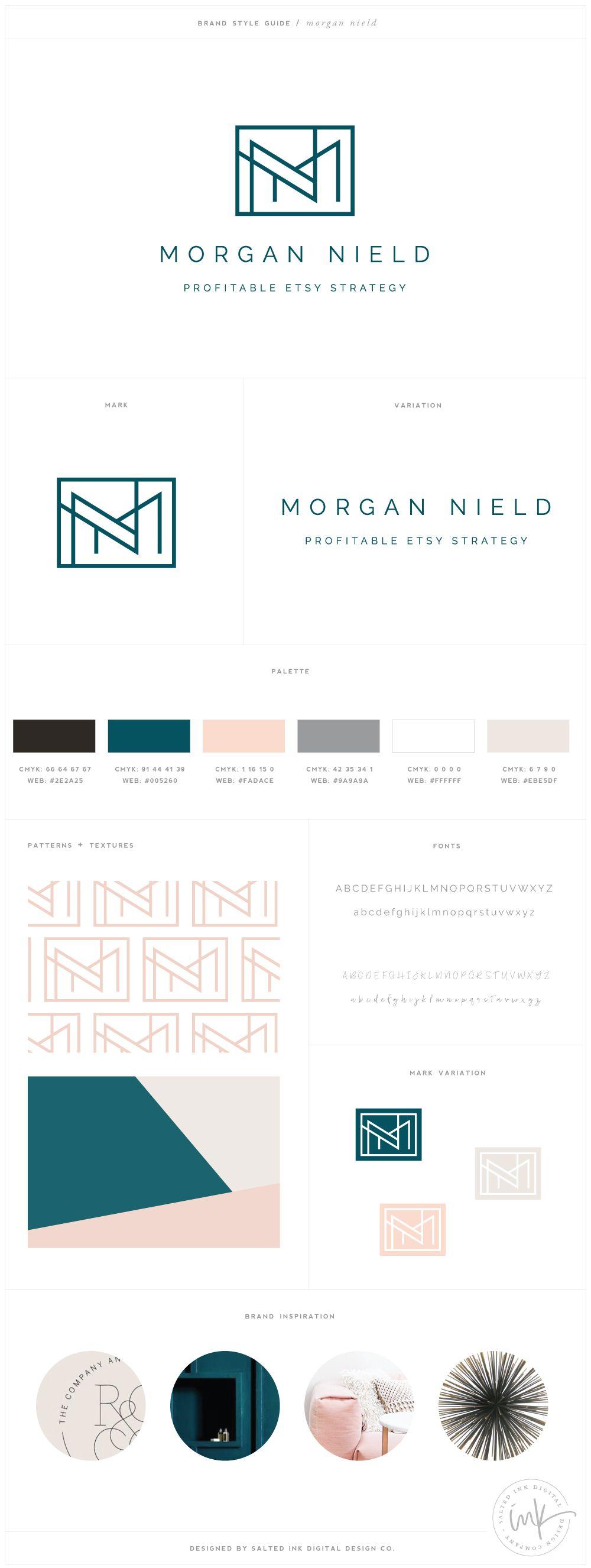 Modern Geometric Logo - Minimalist + modern geometric logo design for morgannield.com