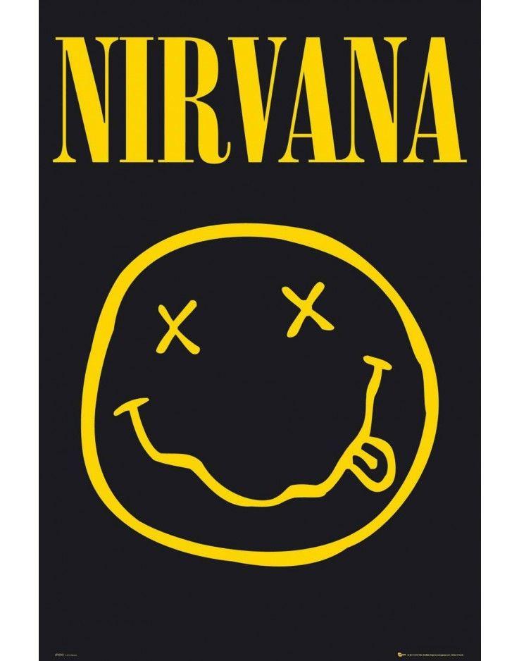 Nirvanna Logo - Nirvana Smiley Maxi Poster