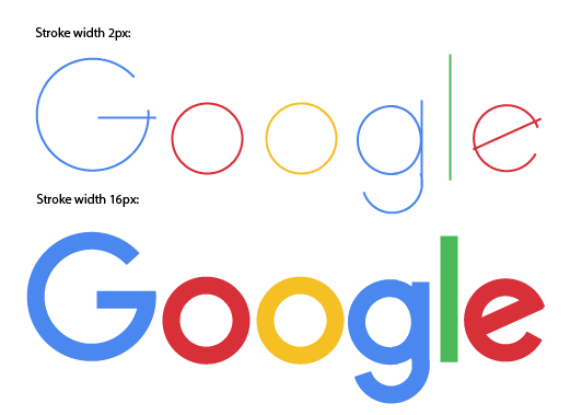 Old Google Logo - How could Google's new logo be only 305 bytes, while its old logo is