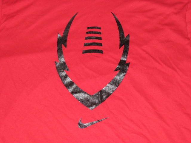 Nike Football Logo - NEW Mens Nike Dri Fit Legend Football Logo Tee Shirt Red Size XL X ...
