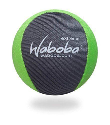 Gray and Green Ball Logo - Waboba Extreme Ball.25 Inches On Water