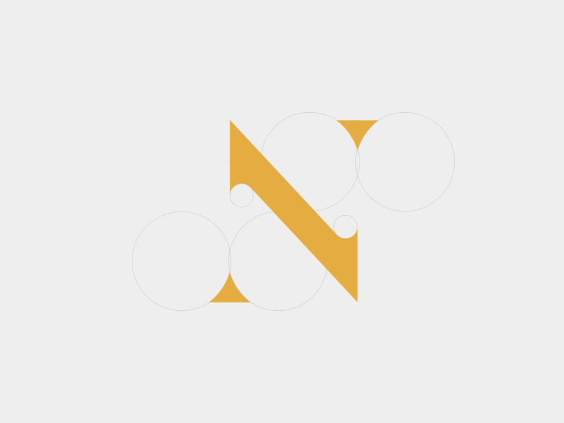 Orange N Logo - Vintage 'N' Logo by Schrier | Dribbble | Dribbble