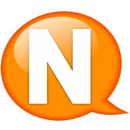 Orange N Logo - Speech balloon orange n Icon. Speech Balloon Orange Iconet