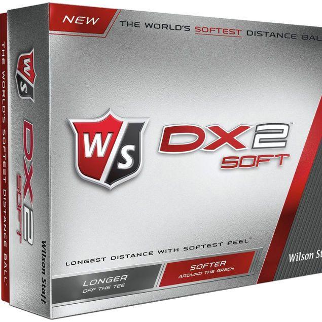Gray and Green Ball Logo - Wilson Staff DX2 Soft 12 Golf Balls | Online Golf