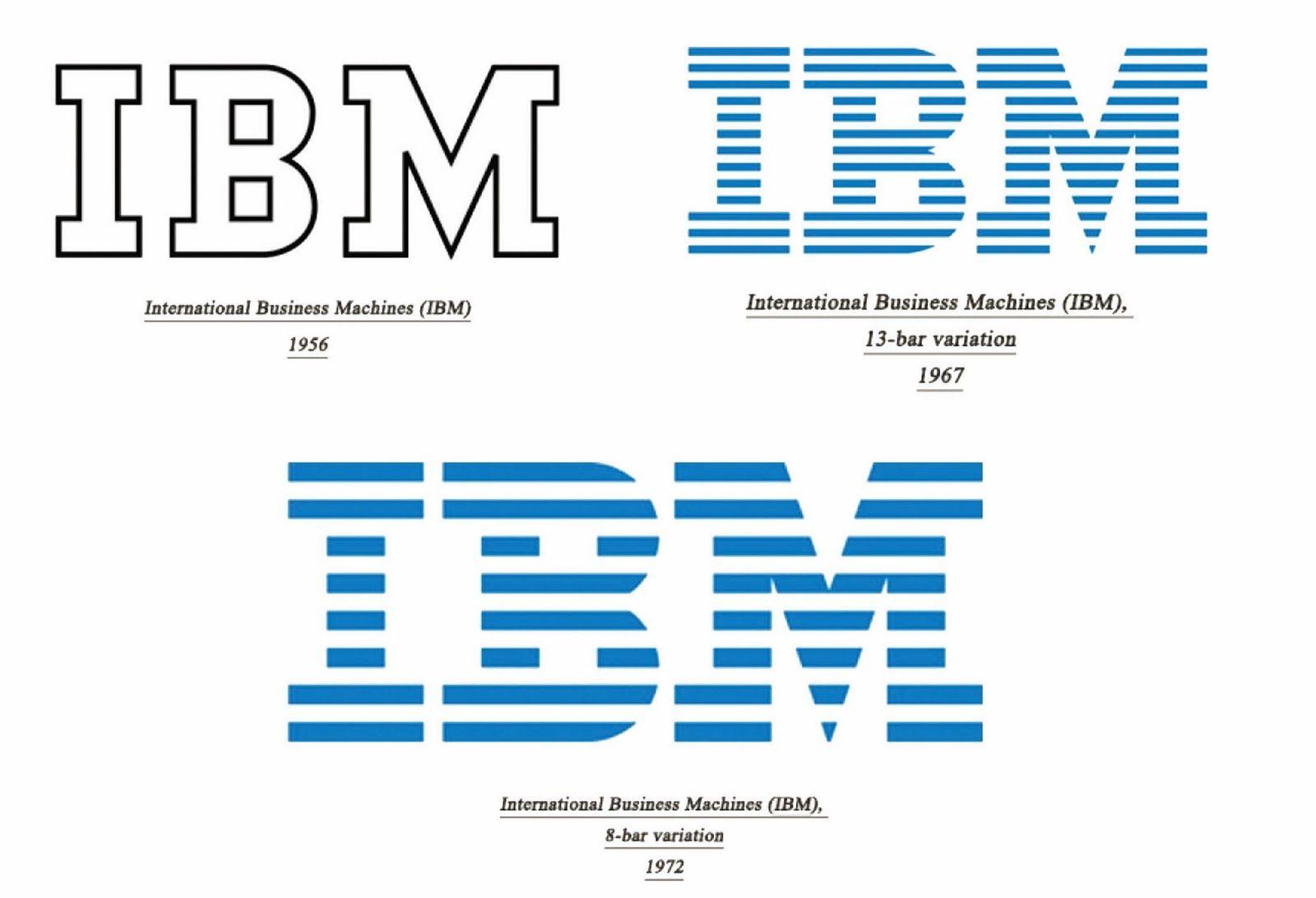 1956 IBM Logo - Paul Rand. HND Graphics Yr 1