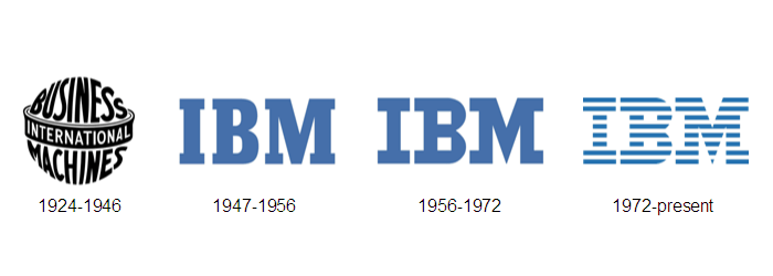 1956 IBM Logo - 7 Technology Logos – The Champions You Can Learn From