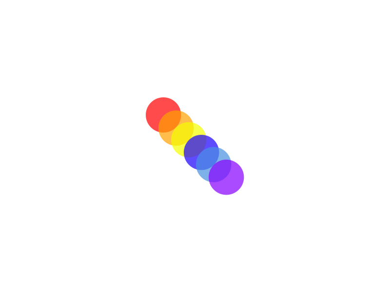 Rainbow Circular Logo - Rainbow Circles Fun Logo 