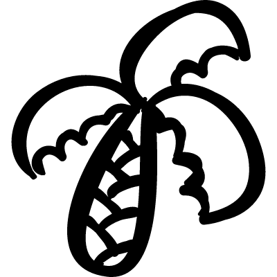 Tree Outline Logo - Tropical palm tree outline ⋆ Free Vectors, Logos, Icons and Photos ...