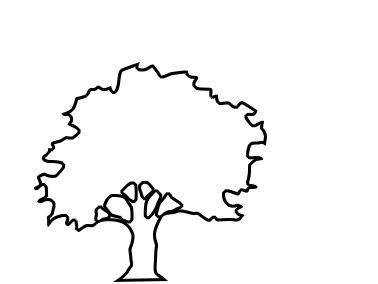 Tree Outline Logo - Oak tree outline | Kids klub | Tree outline, Oak tree, String Art