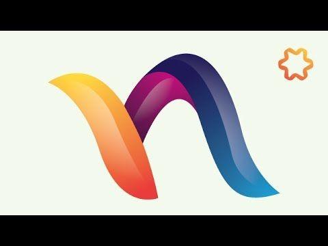 Orange N Logo - logo design illustrator tutorial / 3d letter logo design tutorial ...