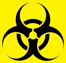 Orange Biohazard Logo - Biological hazard