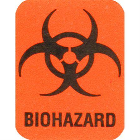 Orange Biohazard Logo - Biohazard Warning Labels, Inc