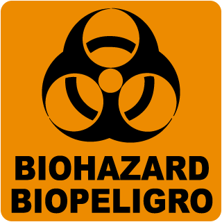 Orange Biohazard Logo - Biohazard Labels, Biohazard Stickers, Biohazard Warning Labels