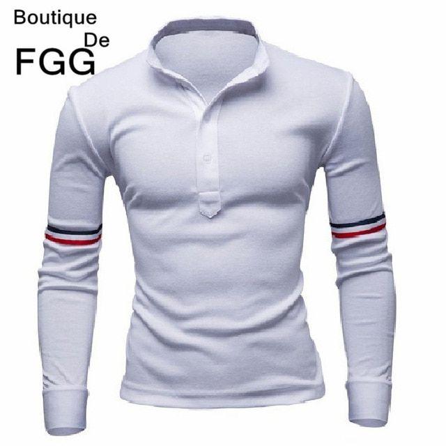 White and Blue Polo Logo - Men Patchwork Tops & Tees Brand France National Flag Red\White\Blue