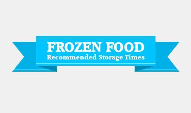 Frozen Food Logo - Frozen Food Recommended Storage Times #infographic ~ Visualistan