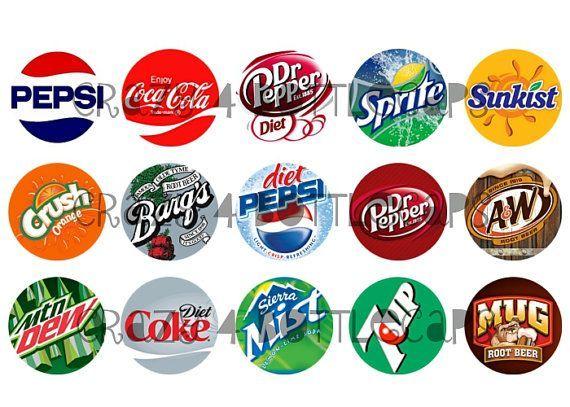 Soda Logo - INSTANT DOWNLOAD Soda pop logo 15 1 inch by Crazy4Bottlecaps, $1.75 ...