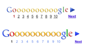 Google New vs Old Google Logo - Brand New: An Inconvenient Drop Shadow