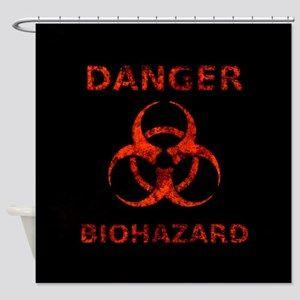 Orange Biohazard Logo - Orange Biohazard Symbol Bed & Bath - CafePress