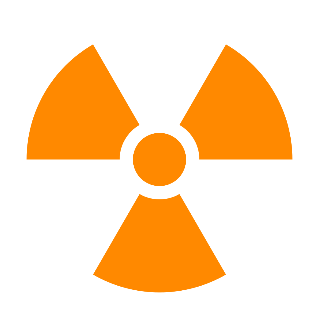 Orange Biohazard Logo - Biohazard Symbol Clipart radioactive Free Clip Art stock
