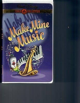 Walt Disney Gold Classic Collection Logo - WALT DISNEY GOLD Classic Collection Make Mine Music VHS - $1.25