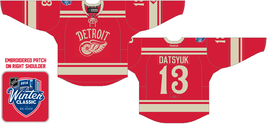 Classic Detroit Red Wings Logo - Detroit Red Wings Special Event Uniform - National Hockey League ...