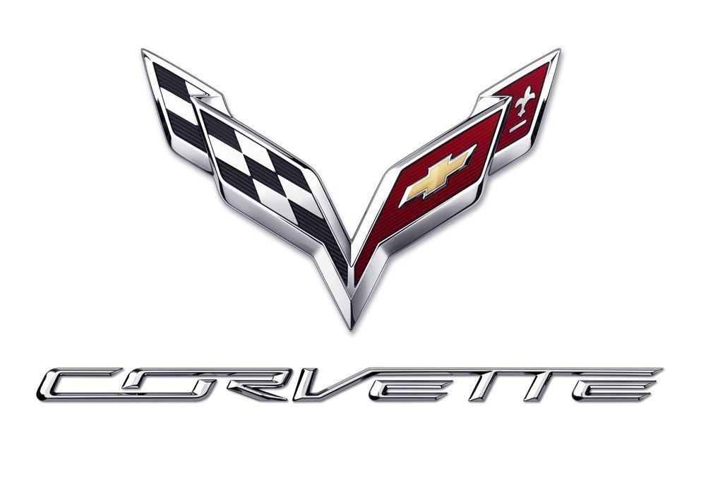 Corvette 2014 Logo - This is the new crossed flag logo for the C7 Corvette which will