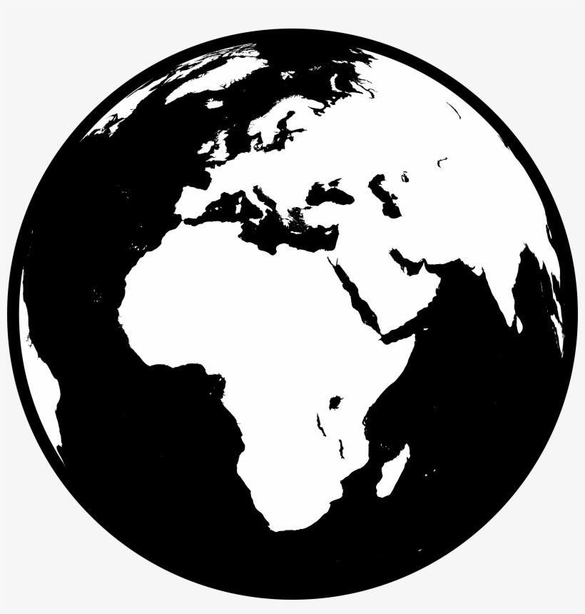 Black Globe Logo - Globe Png Black And White - Globe Logo Black And White Transparent ...
