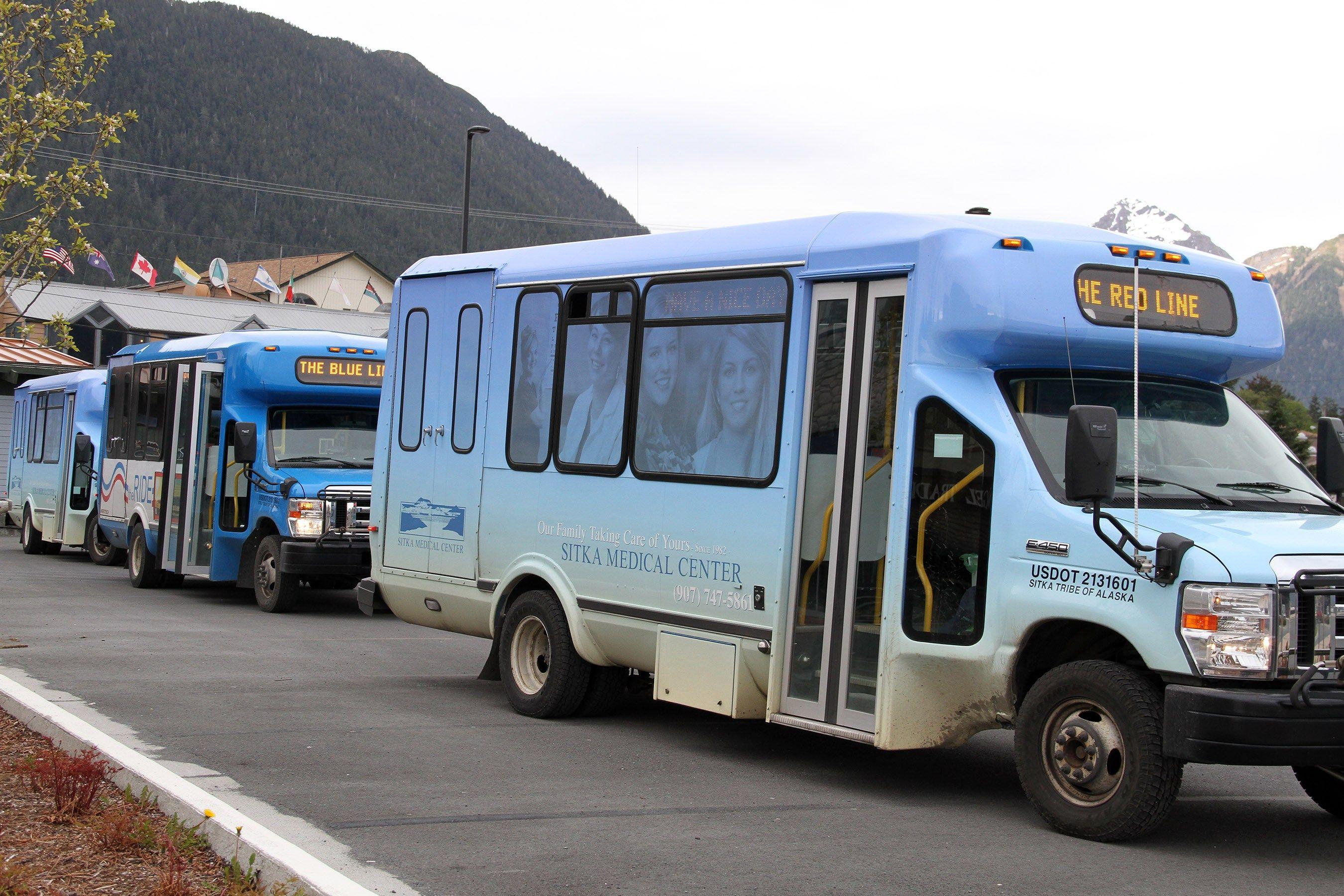 Blue and Red Line Bus Logo - Contact us – RIDE Sitka