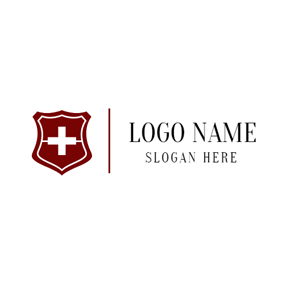Maroon Cross and Shield Logo - 60+ Free Shield Logo Designs | DesignEvo Logo Maker