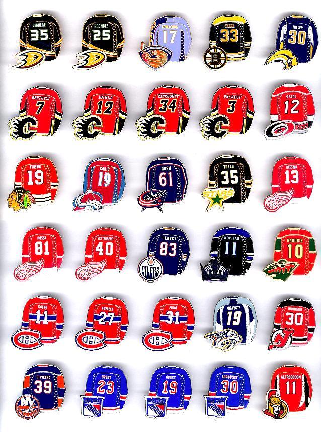 Current NHL Logo - NHL Jersey Pin, NHL Hockey Jersey Pins, NHL Home Jersey Pins, NHL ...